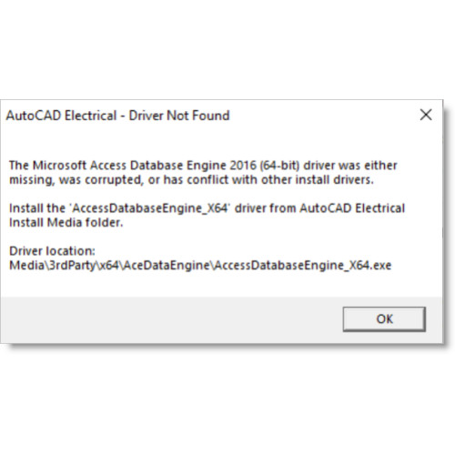 Не удается найти драйвер Microsoft Access Database Engine 2016 (64-разрядная версия) Не удается найти драйвер Microsoft Access Database Engine 2016 (64-разрядная версия)